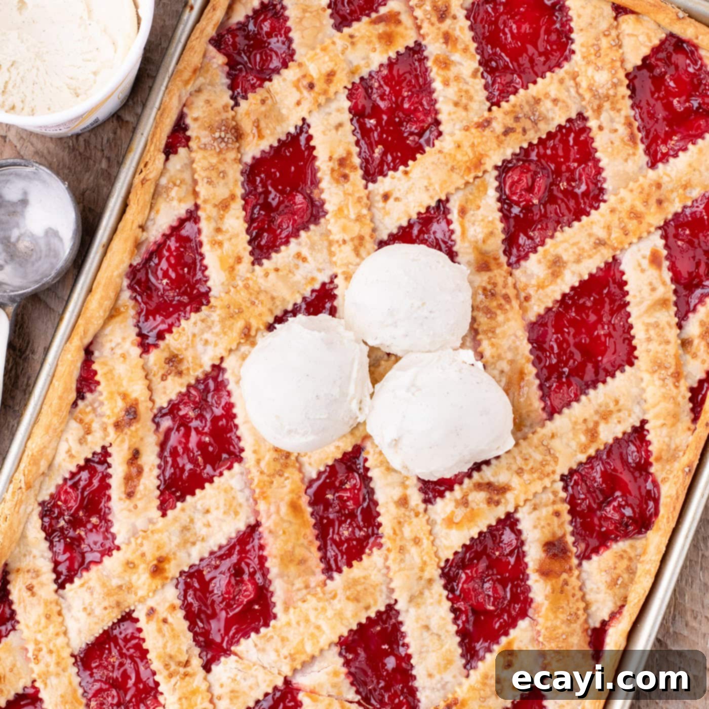 Sheet Pan Cherry Pie 1 featured 100380