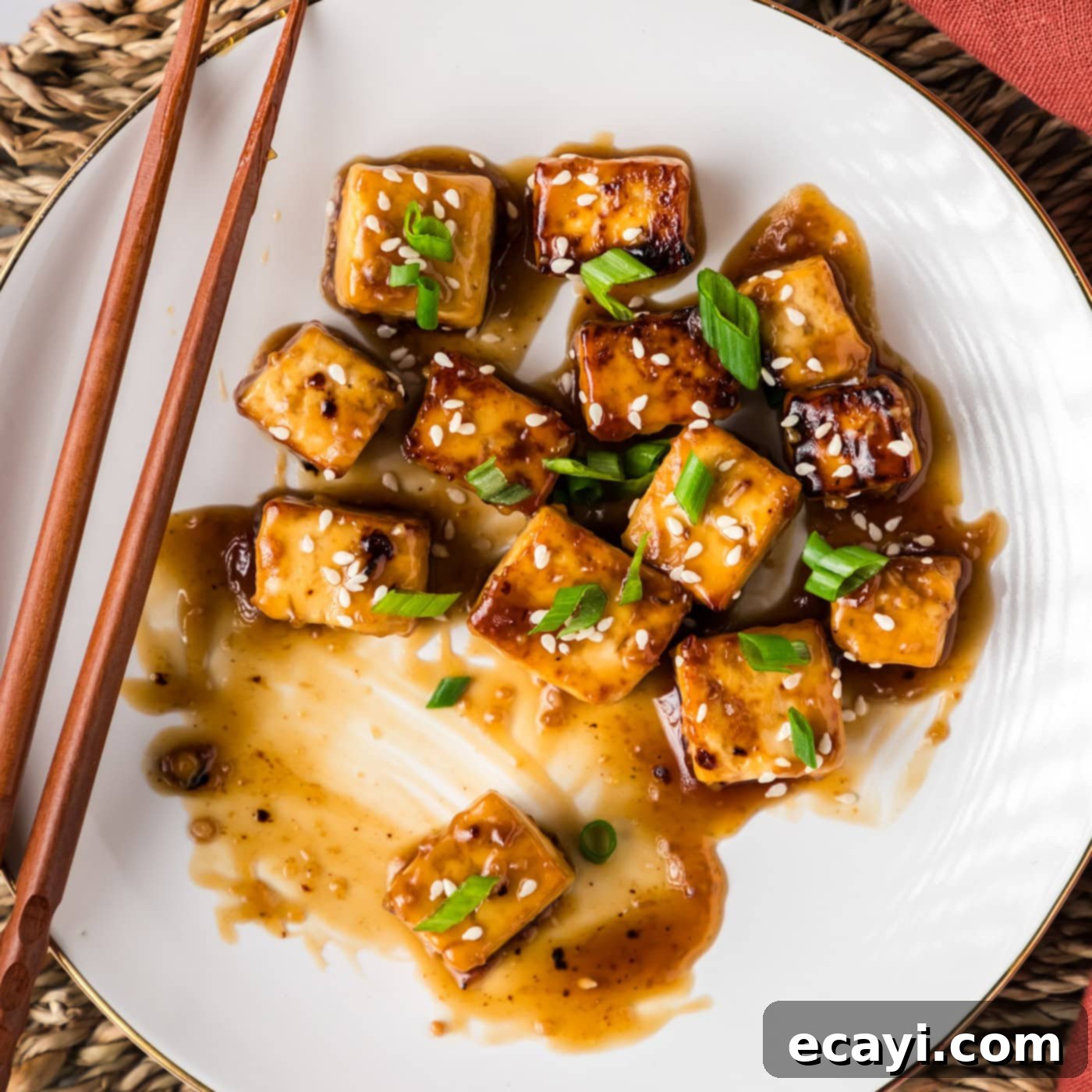 Sticky Honey Garlic Tofu 1 featured 100419
