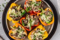 Loaded Philly Cheesesteak Peppers