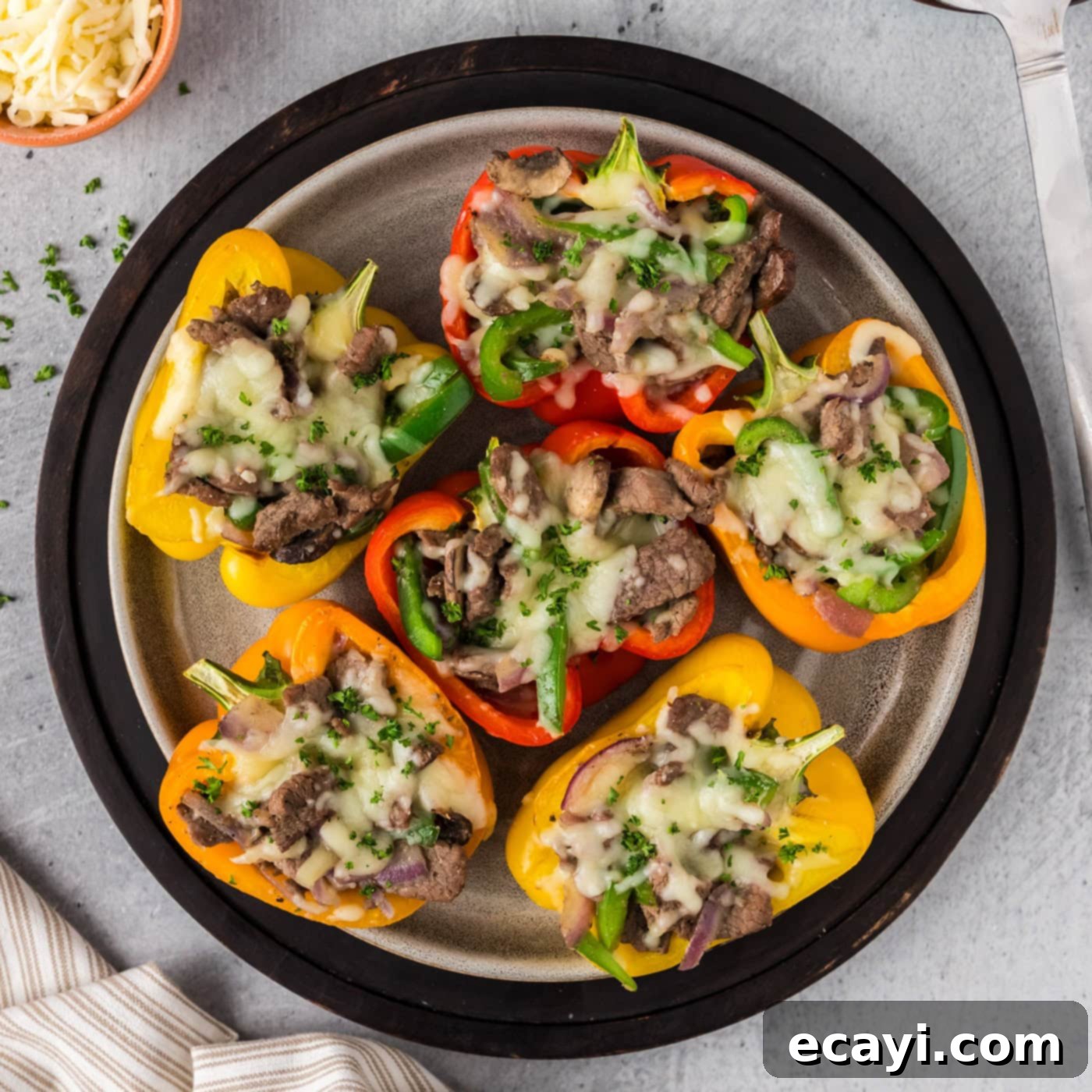 Loaded Philly Cheesesteak Peppers 1 featured 101872
