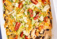 Cheesy Chicken Taco Casserole