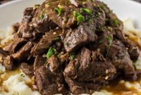Easy Instant Pot Beef Tips and Gravy