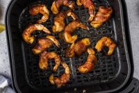 Crispy Air Fryer Bacon Wrapped Shrimp