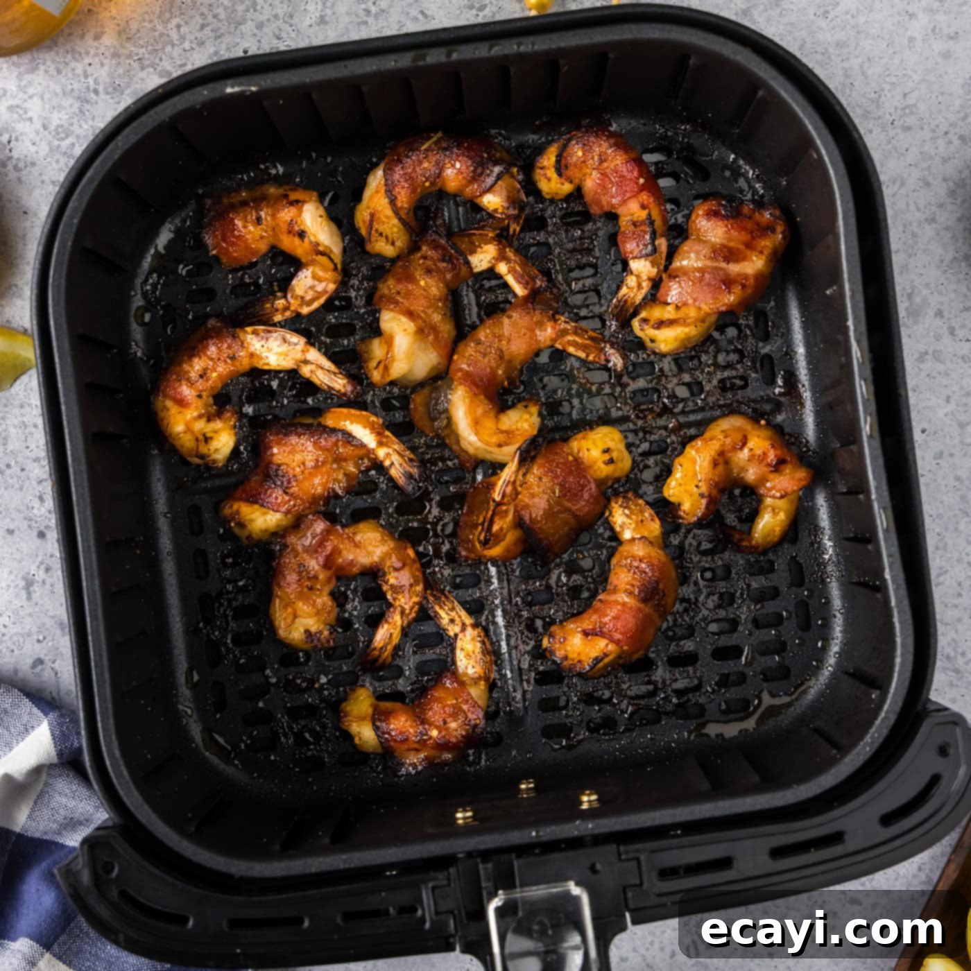 Crispy Air Fryer Bacon Wrapped Shrimp 1 featured 104404