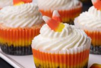 Festive Candy Corn Mini Cheesecakes