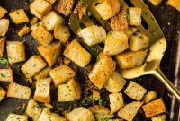 Crispy Golden Croutons