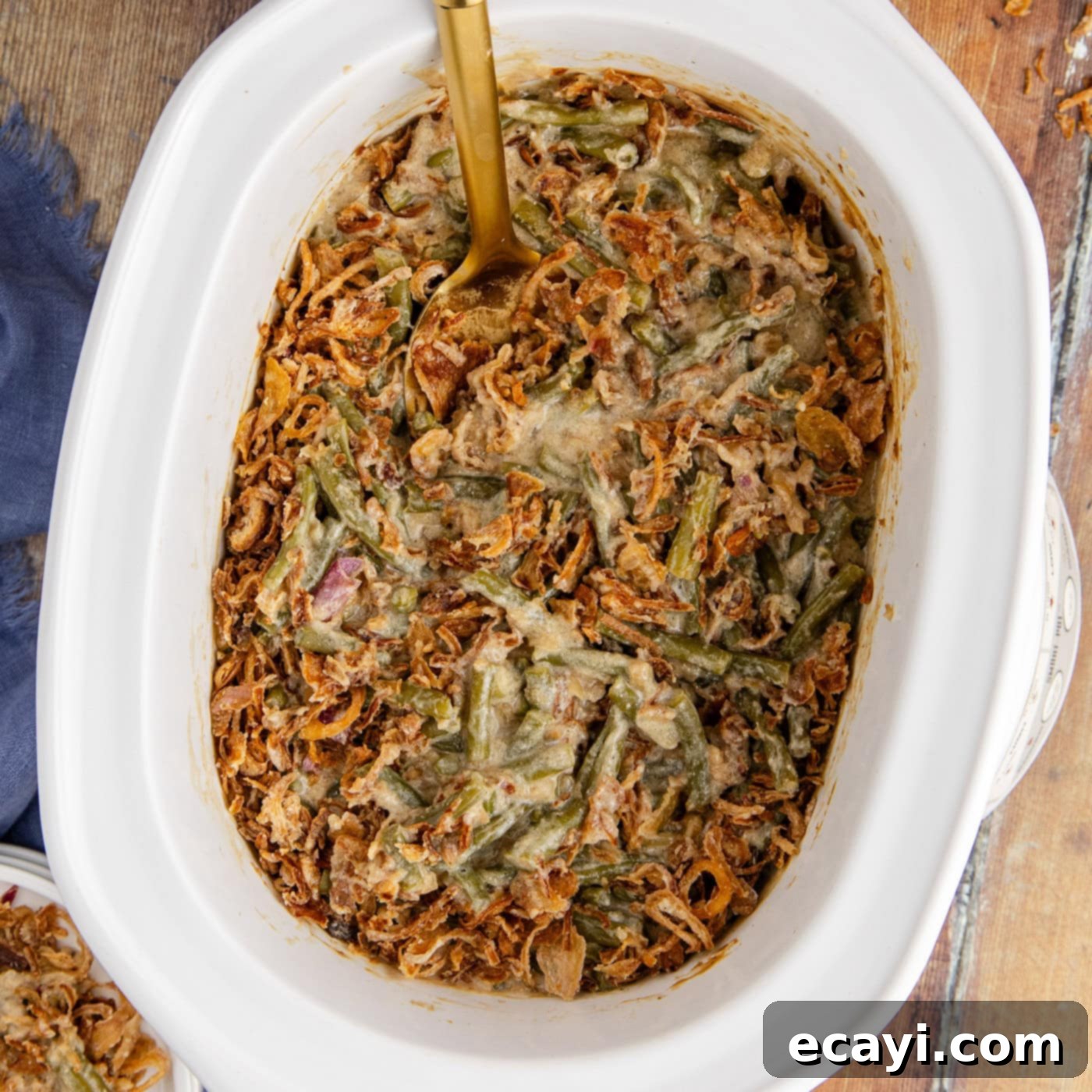 Effortless Crockpot Green Bean Bake 1 featured 105728