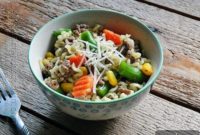 Ramen Noodle and Beef Skillet