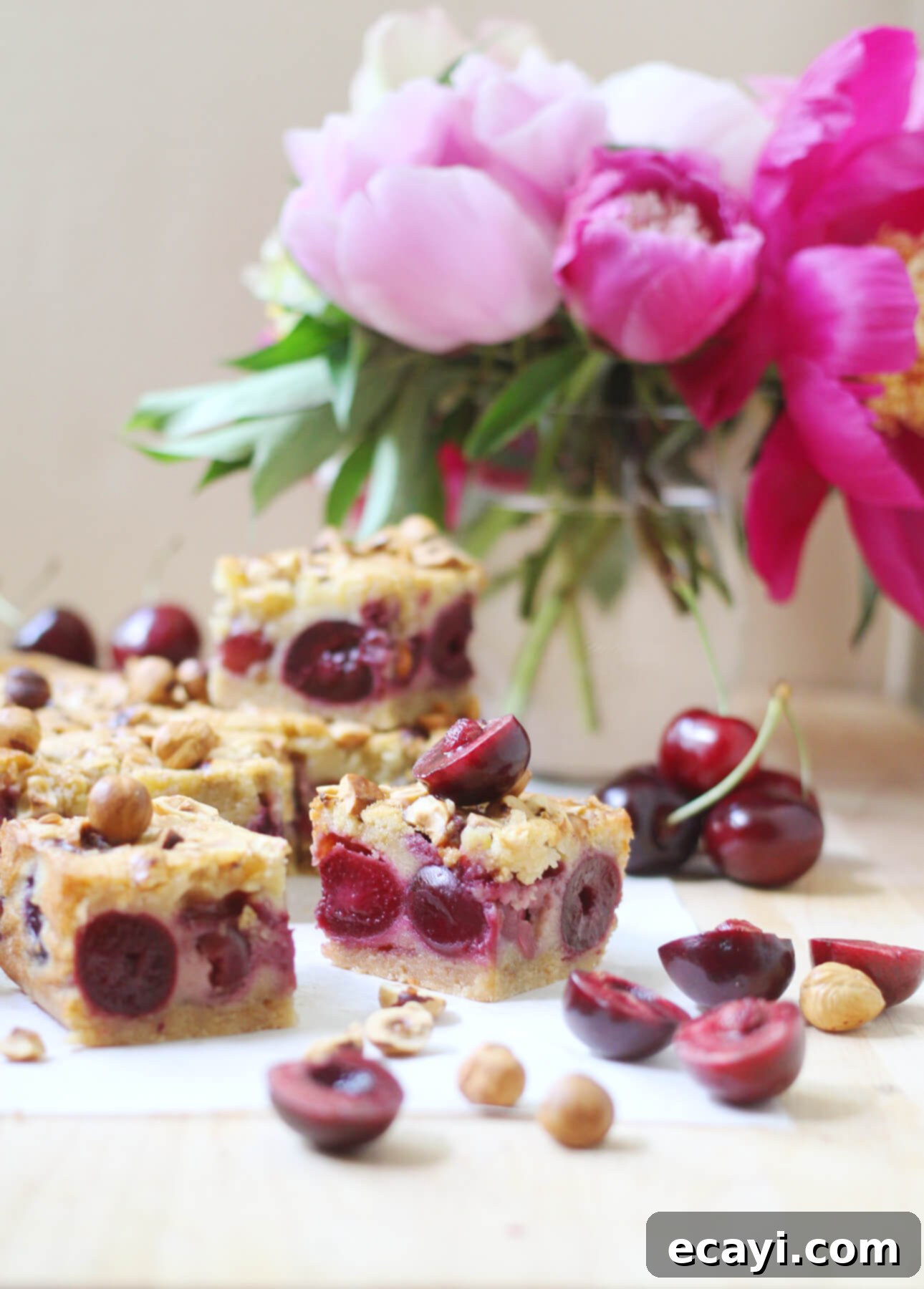 Brown Butter Hazelnut Cherry Custard Bars 1 featured 10714