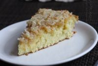 Effortless Golden Coconut Cake