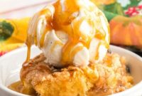 Warm Apple Cranberry Cobbler