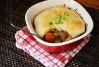 Homestyle Beef Biscuit Pot Pie
