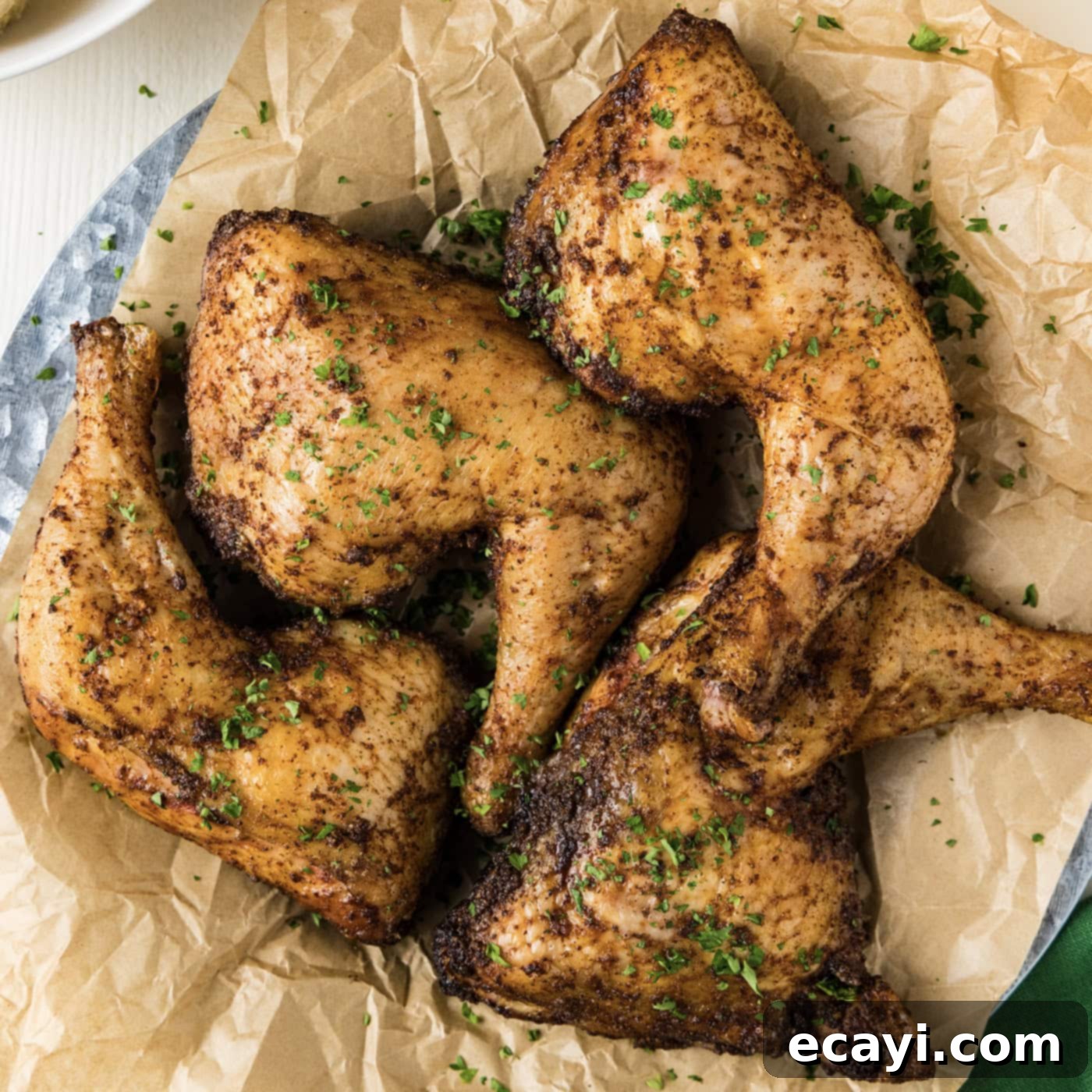 Juicy Smoked Chicken Quarters 1 featured 112857