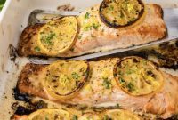 Zesty Lemon Salmon Bake
