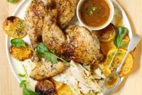 Golden Citrus Spatchcock Chicken