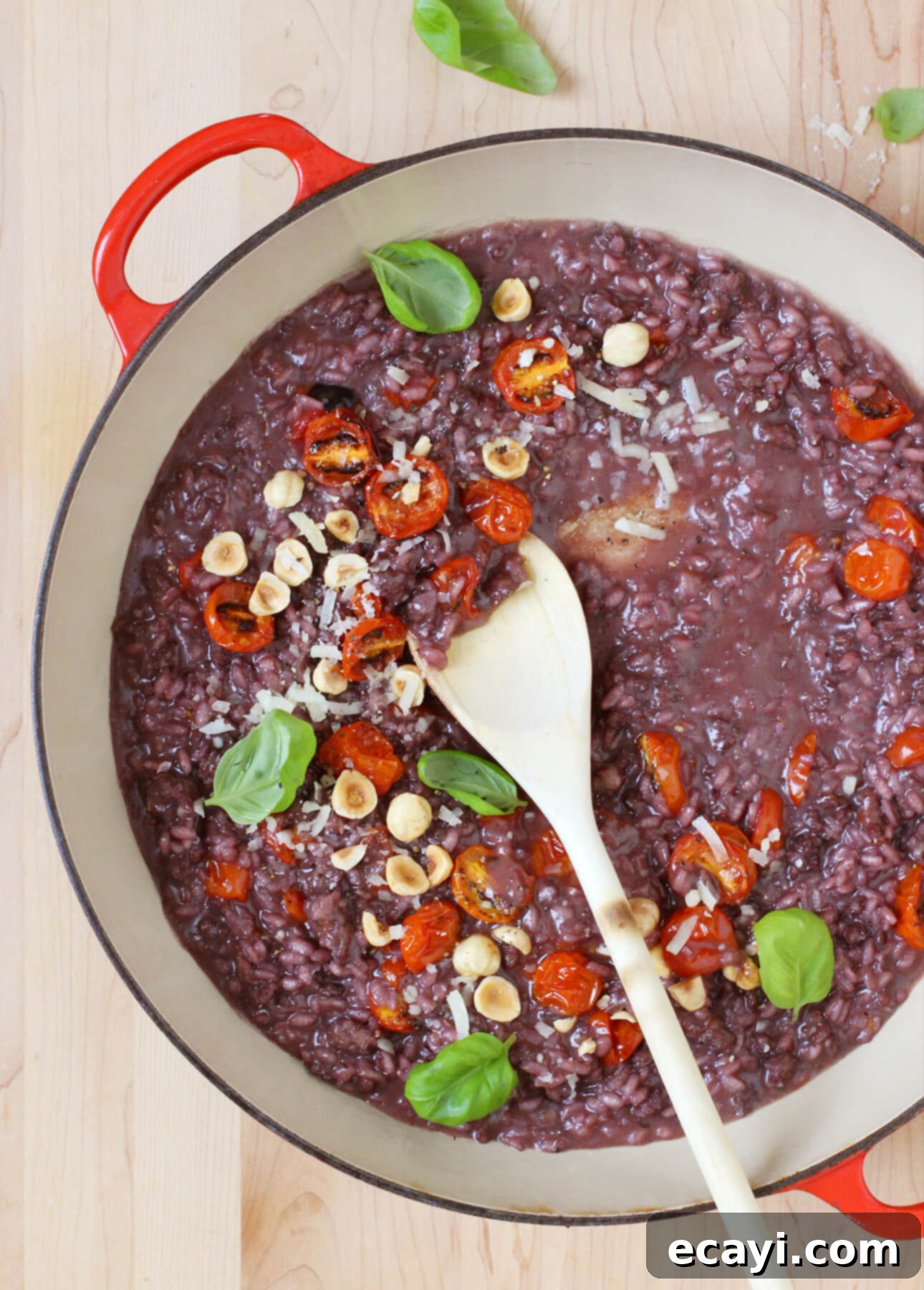 Savory Sausage Risotto with Red Wine and Blistered Cherry Tomatoes 1 featured 12459