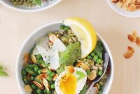 Sweet Pea & Jammy Egg Pesto Bowls