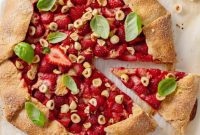 Rustic Hazelnut Strawberry Galette