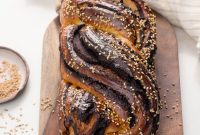 Decadent Tahini Chocolate Babka from Scratch
