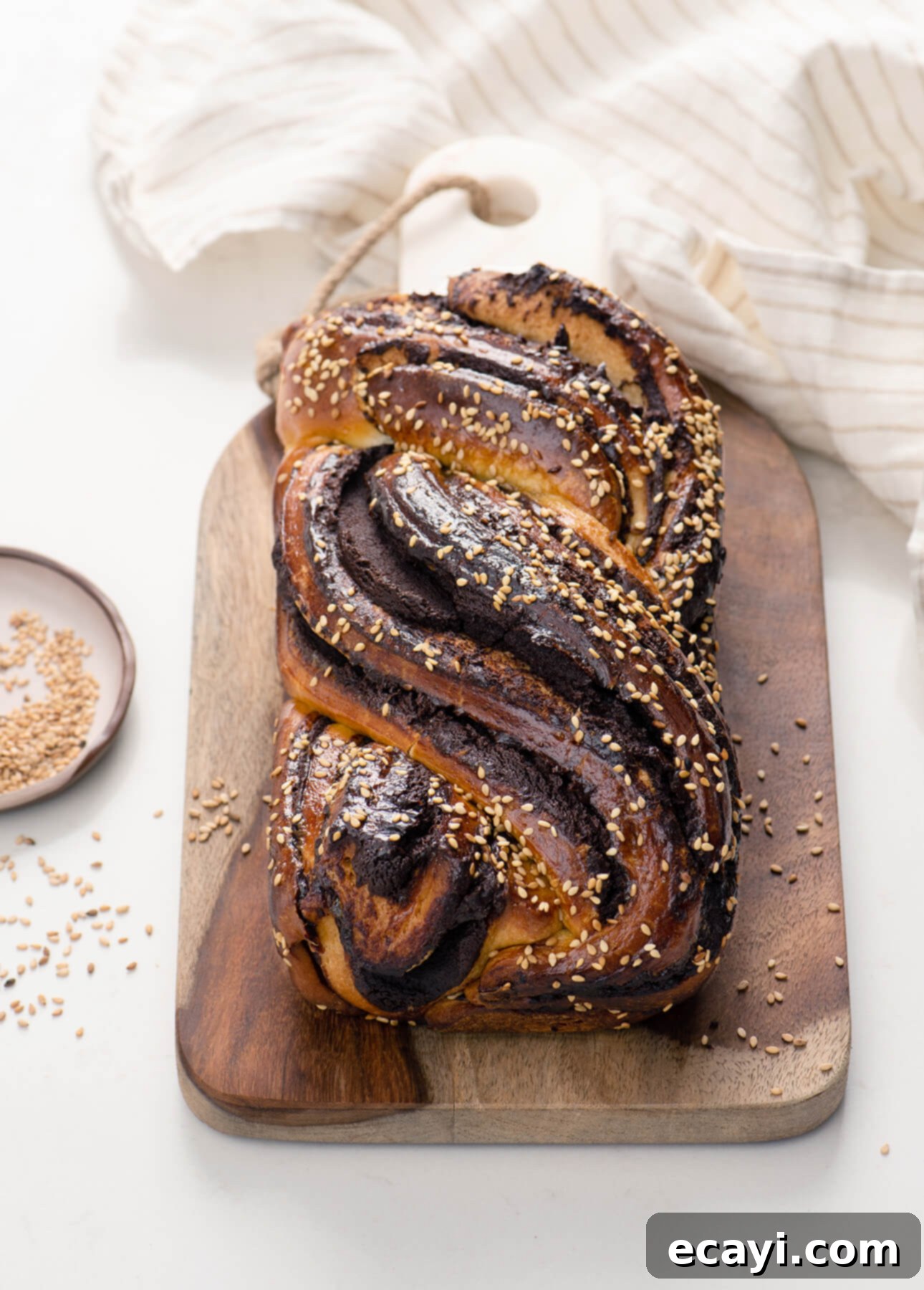 Decadent Tahini Chocolate Babka from Scratch 1 featured 13218