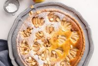 Almond-Kissed Spiced Pear Tart