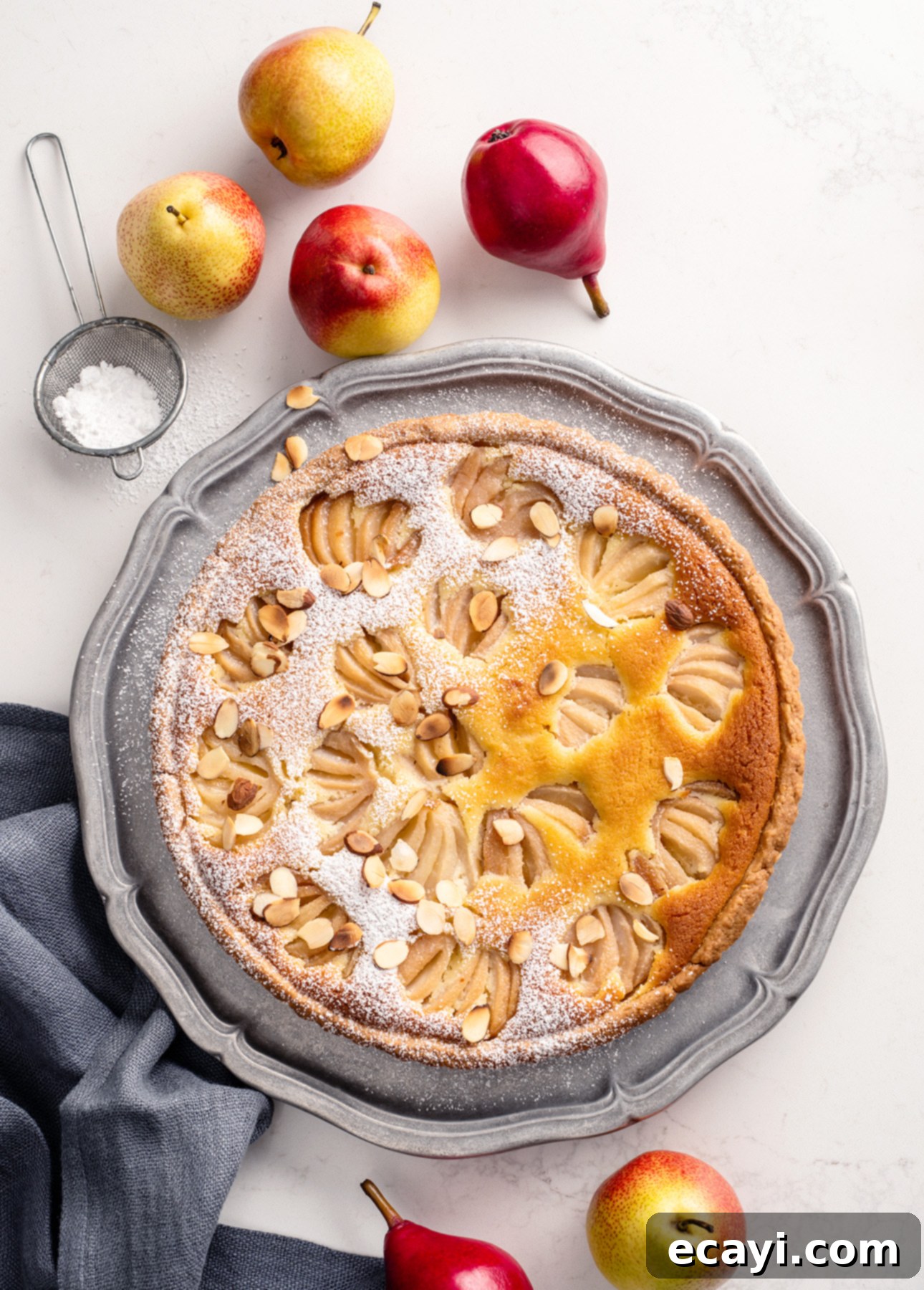Almond-Kissed Spiced Pear Tart 1 featured 13220