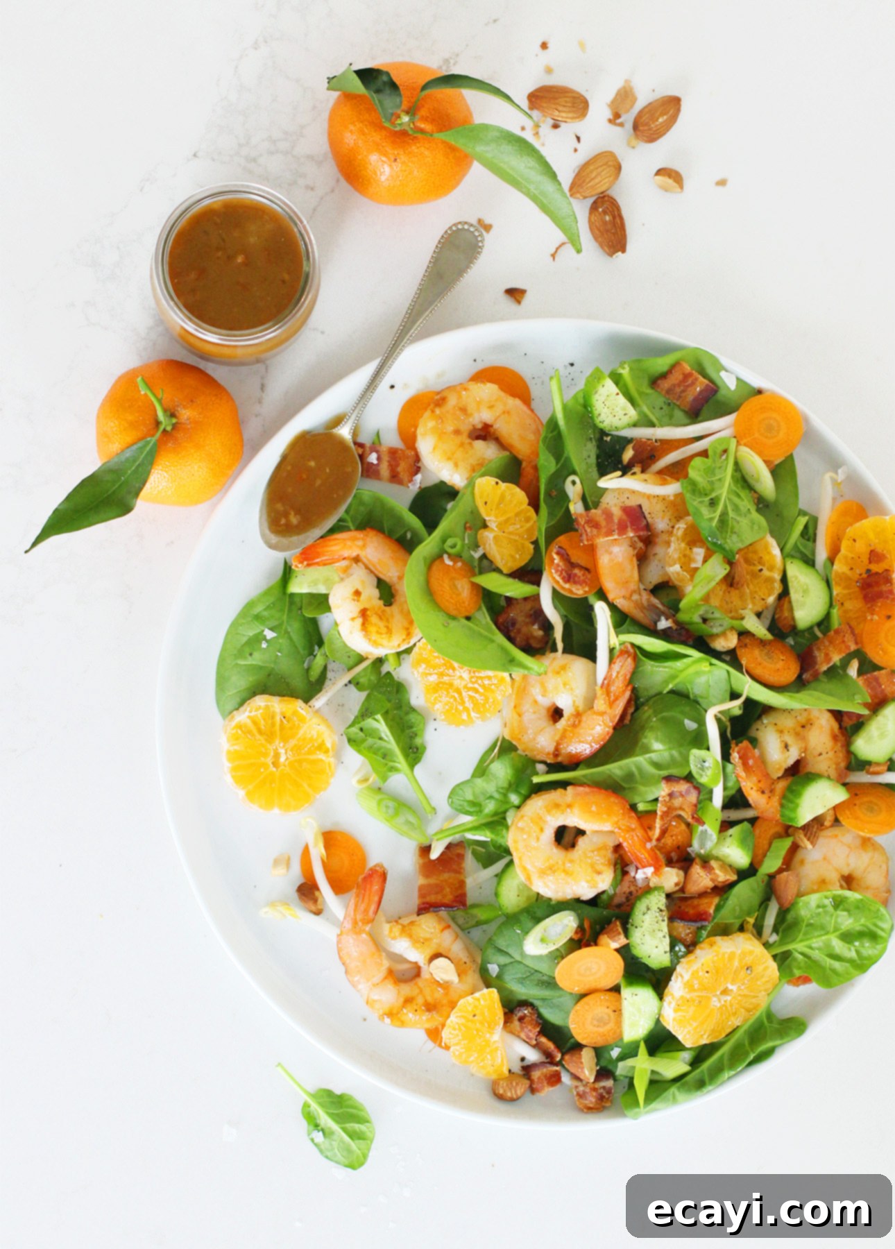 Marmalade Glazed Shrimp and Crispy Bacon Salad 1 featured 13534