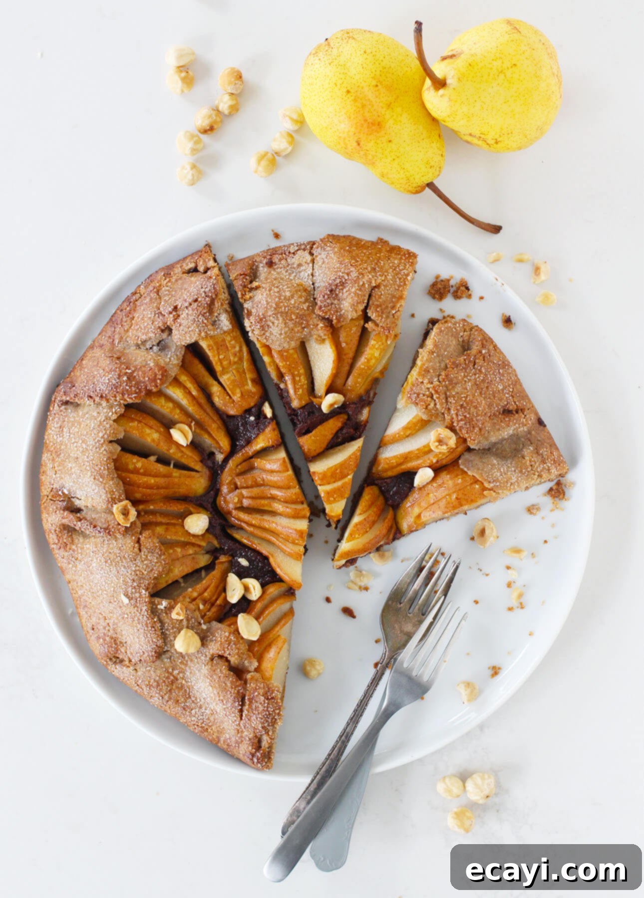 Rustic Pear & Chocolate Almond Galette 1 featured 13676