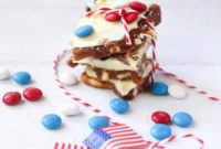 Stars and Stripes Candy Bark