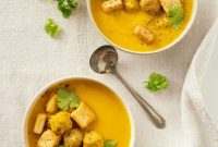 Hearty Curried Squash Soup with Lamb Meatballs