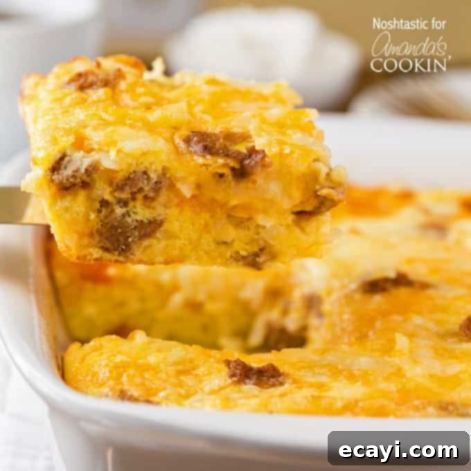 Hearty Turkey Hash Brown Breakfast Bake 1 featured 15381