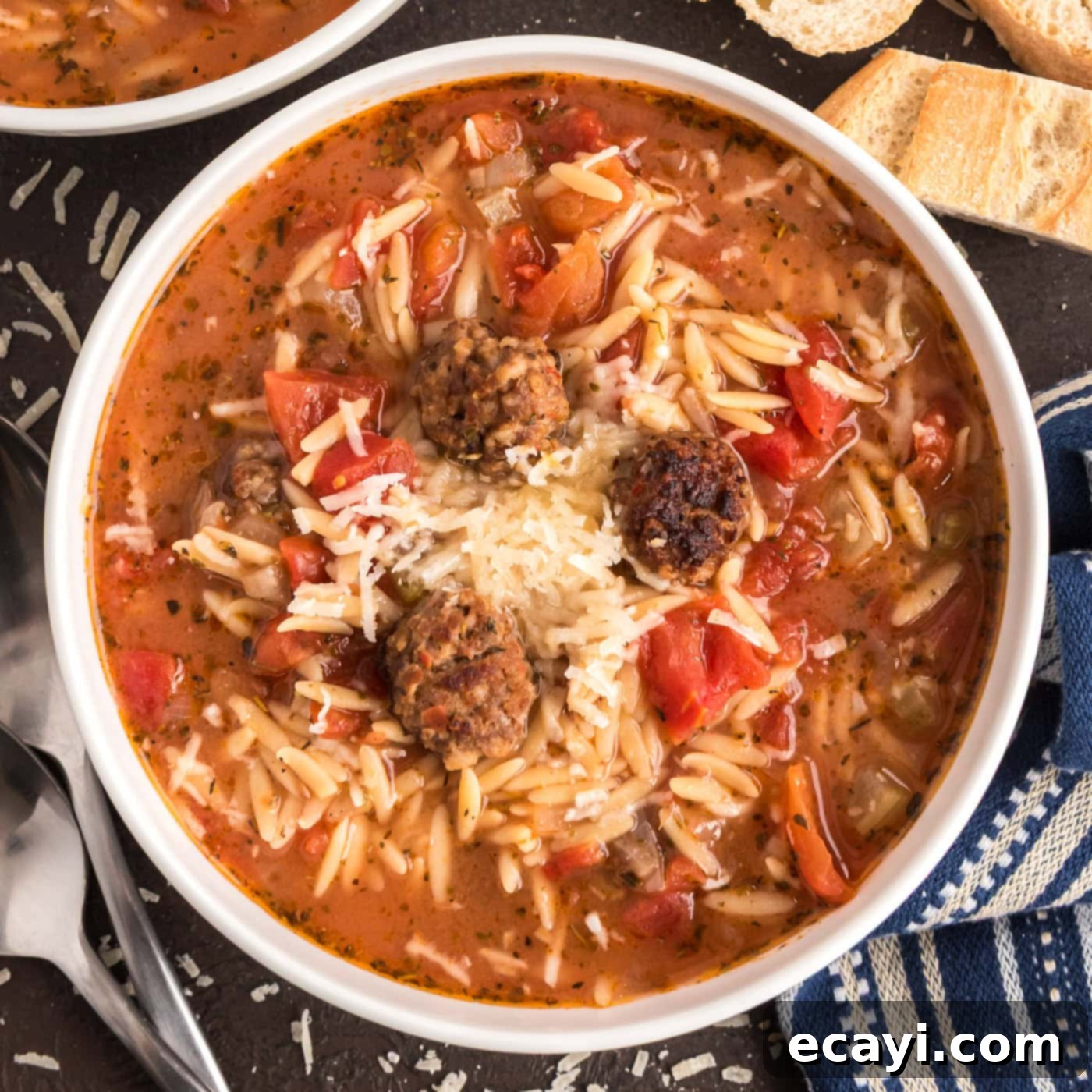 Hearty Sausage Orzo Soup 1 featured 15396