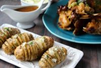 Golden Fan-Cut Potatoes