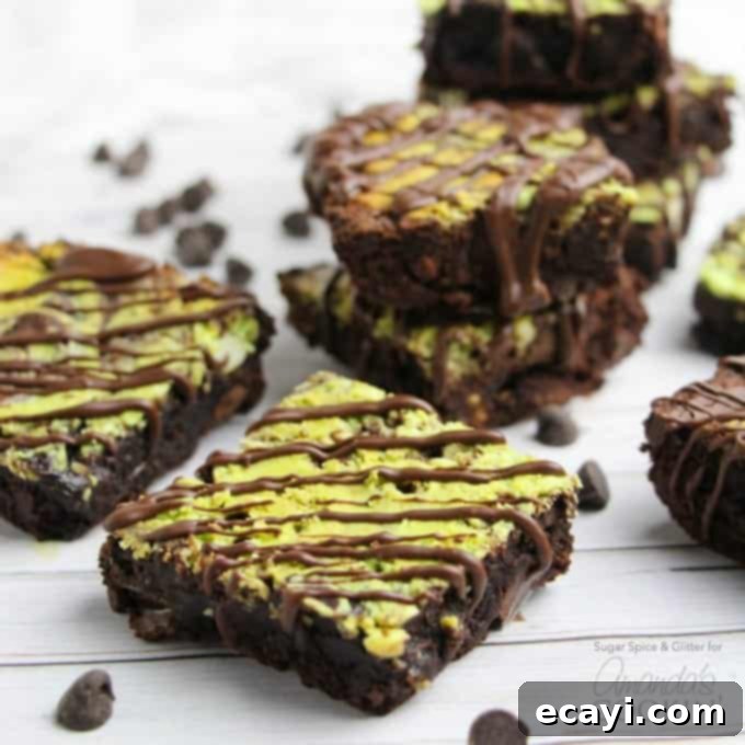 Cool Mint Swirl Brownie Cheesecake 1 featured 17548