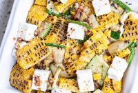 Grilled Corn, Zucchini and Feta Salad