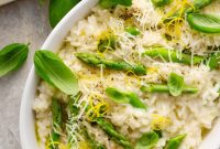 Creamy Lemon Asparagus Risotto