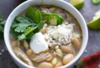 Creamy Crockpot White Chicken Chili