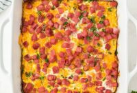 Savory Ham and Cheese Morning Bake