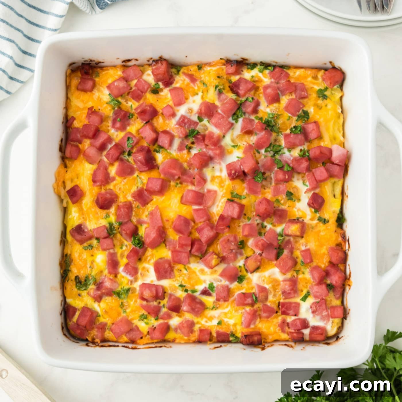 Savory Ham and Cheese Morning Bake 1 featured 20353