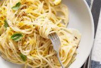 Zesty Lemon Cream Spaghetti