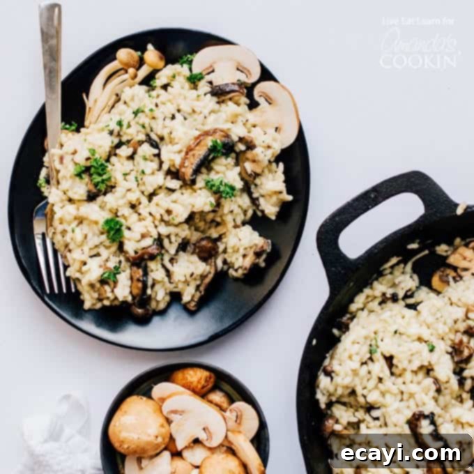 Velvety Mushroom Risotto 1 featured 23099