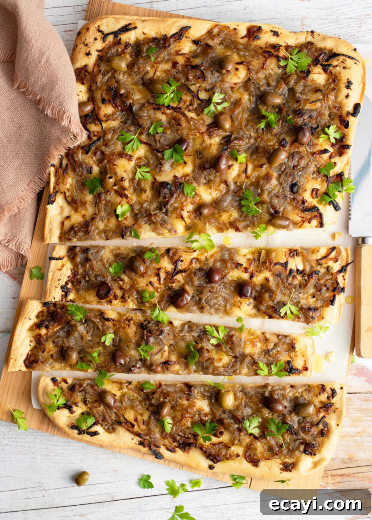 Golden Perfection Pissaladière A Provençal Onion and Anchovy Flatbread 1 featured 23730