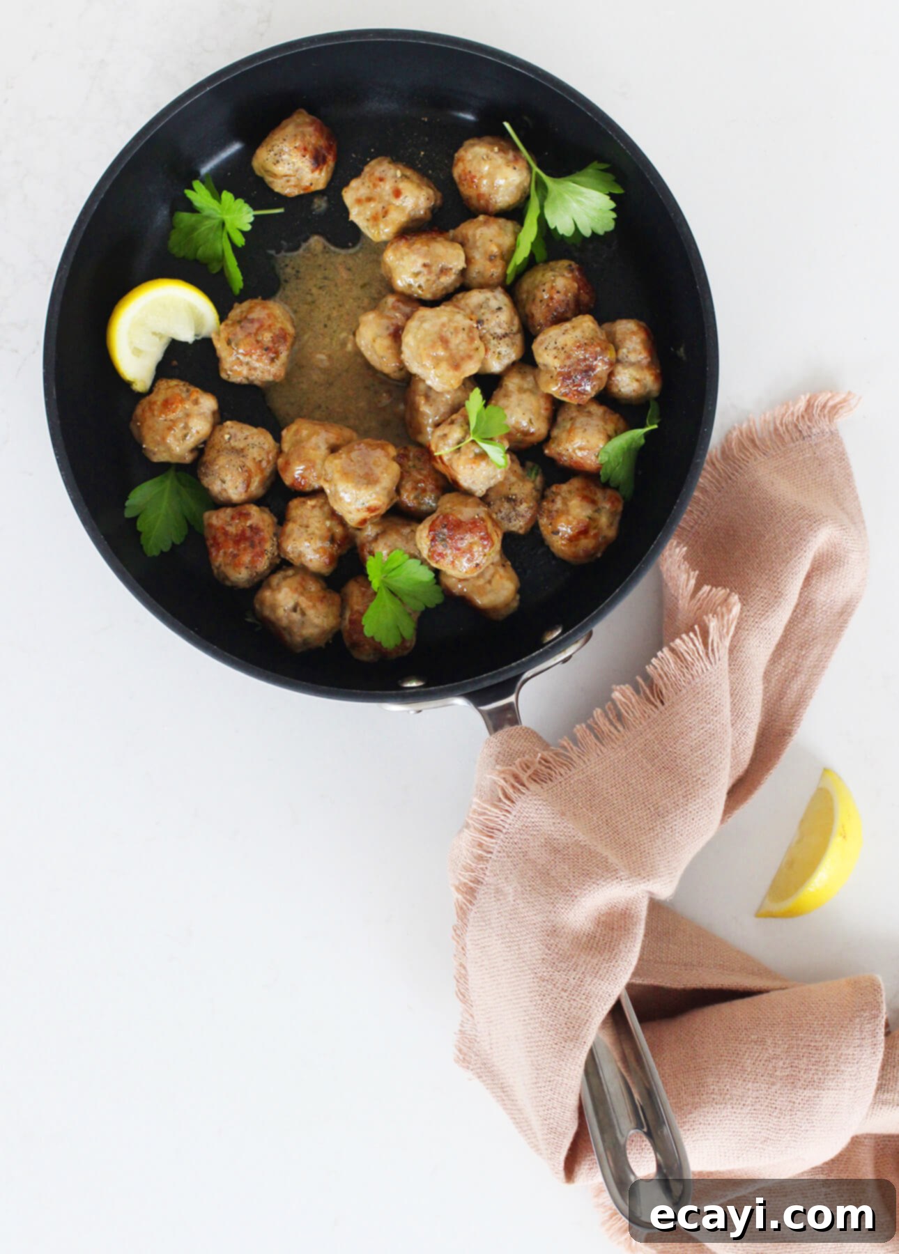 Golden Caramelized Lemon Tuscan Meatballs 1 featured 244