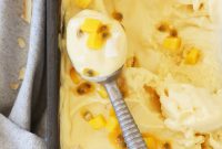 Tropical Vegan Passion Fruit Mango Gelato