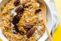 Creamy Crockpot Butternut Squash Oatmeal