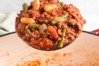 Hearty Ground Beef & Vegetable Stew