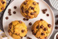 Spiced Pumpkin Chocolate Chip Muffins