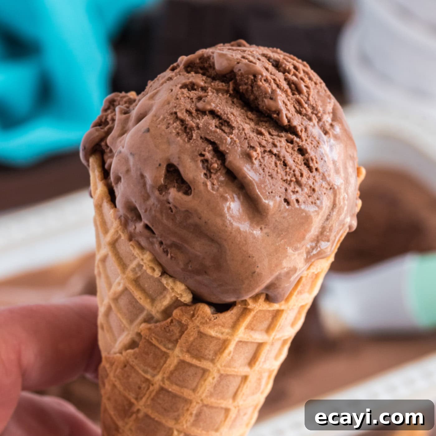 Decadent Homemade Chocolate Ice Cream 1 featured 3377
