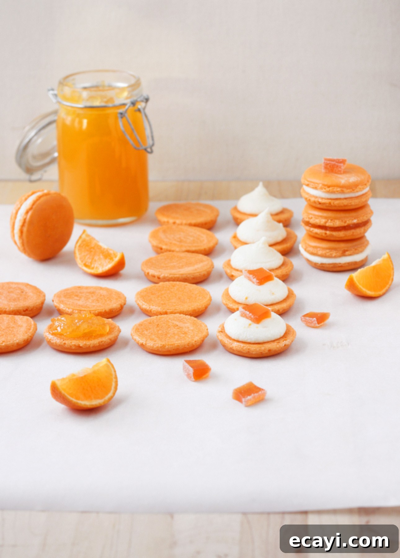 Clementine French Macarons 1 featured 3406