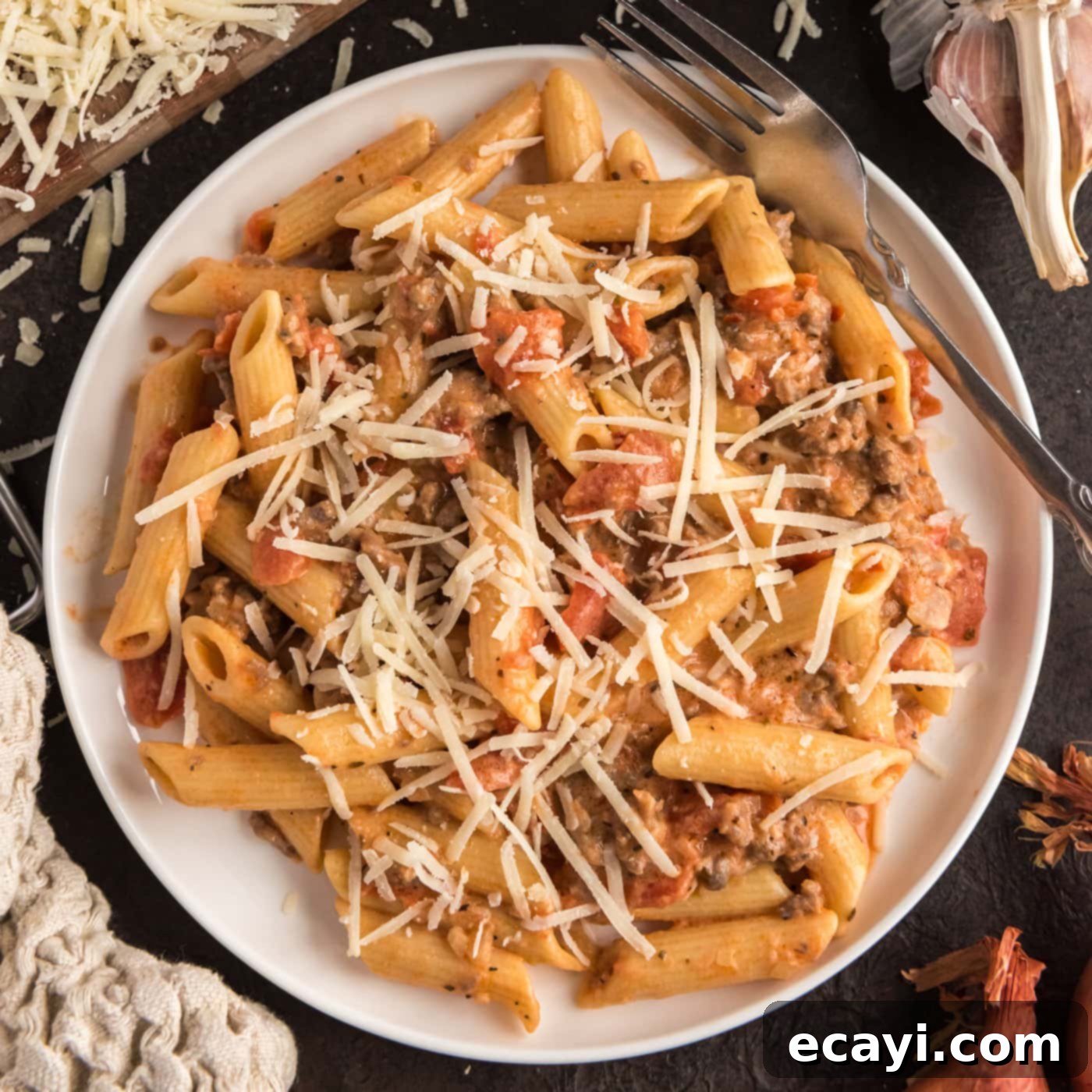 Tomato Sage Sausage Penne 1 featured 3521